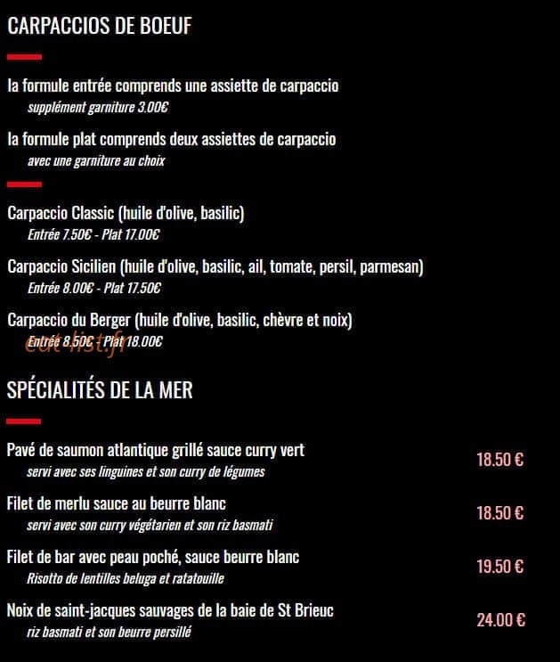Kasino de Fréhel — carte page 2