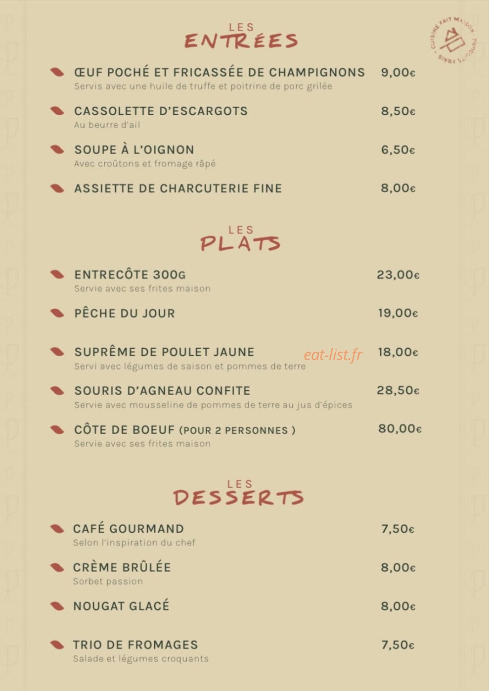 Le Pentray — carte page 1