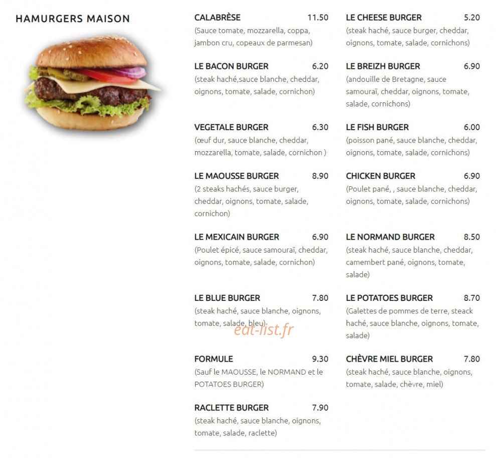 Snack'Deuc — carte page 2