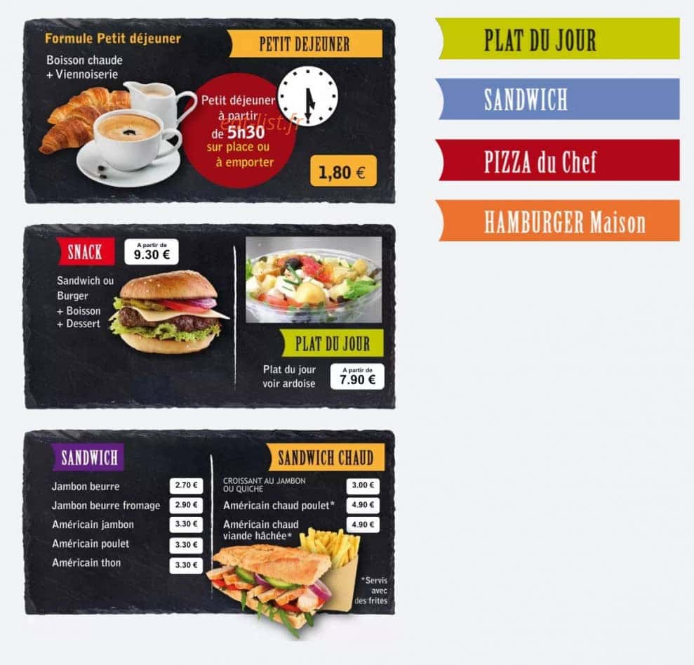 Snack'Deuc — carte page 1