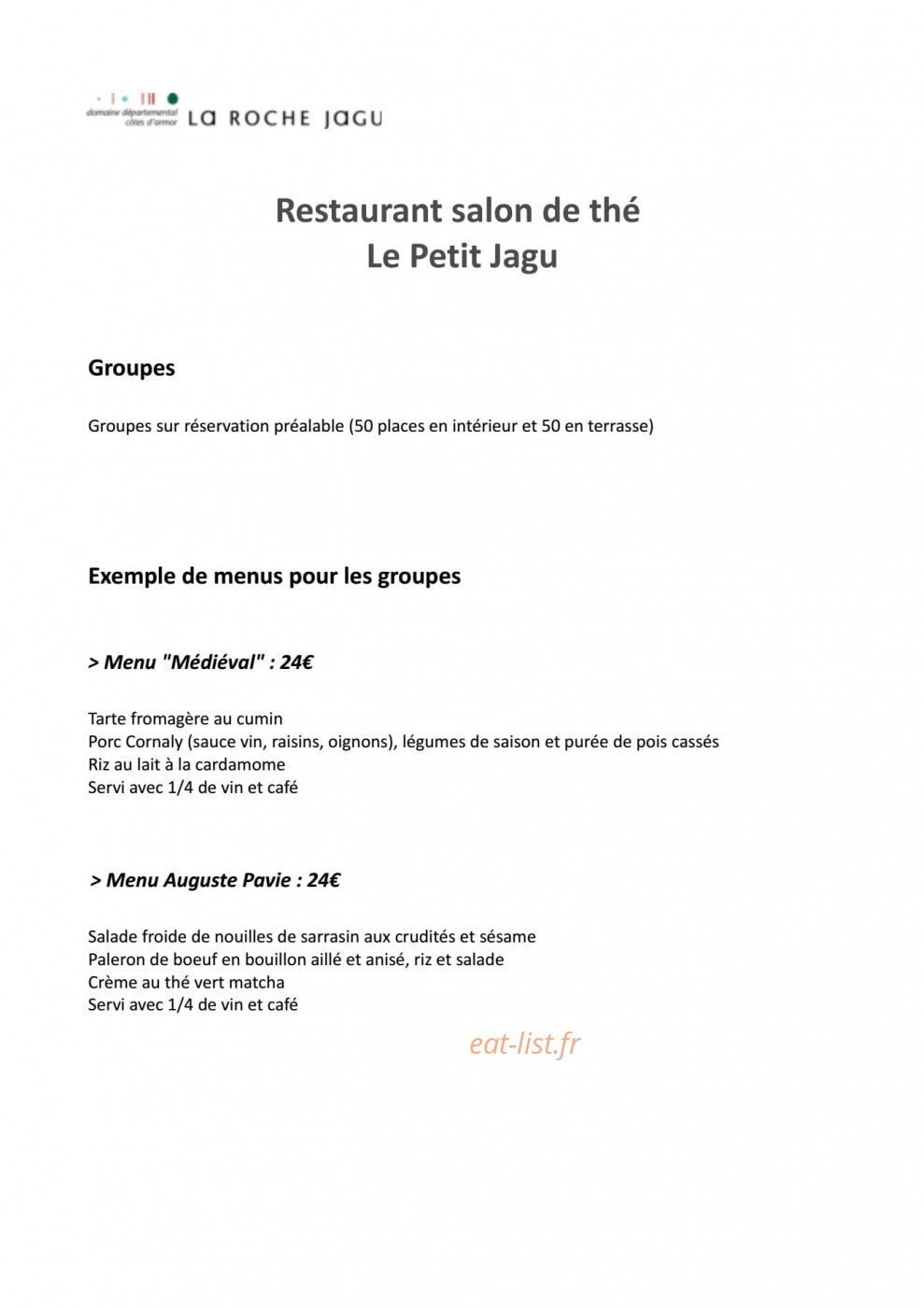 Le Petit Jagu — carte page 1