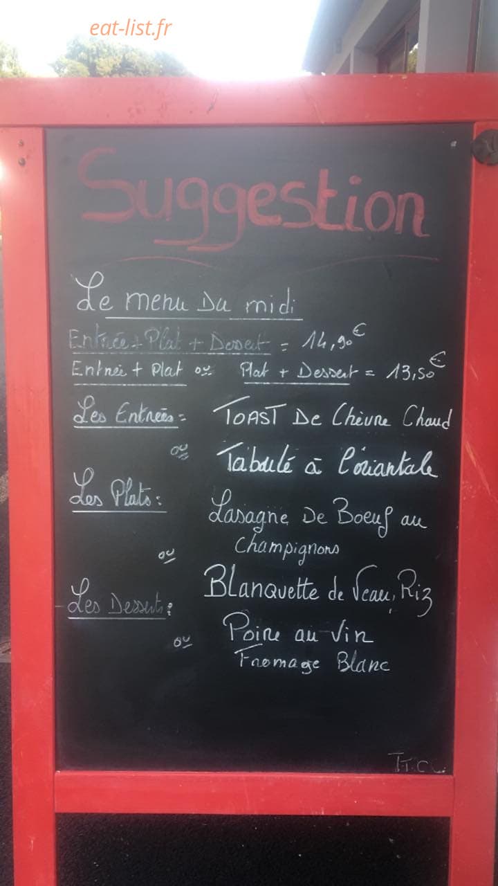 Bistrot du Trieux — carte page 1
