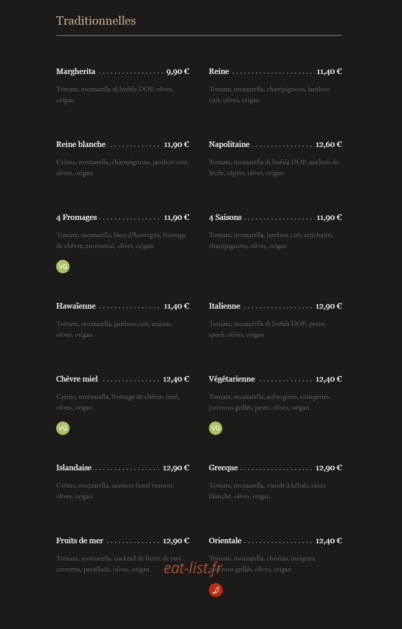 La Piazza — carte page 1