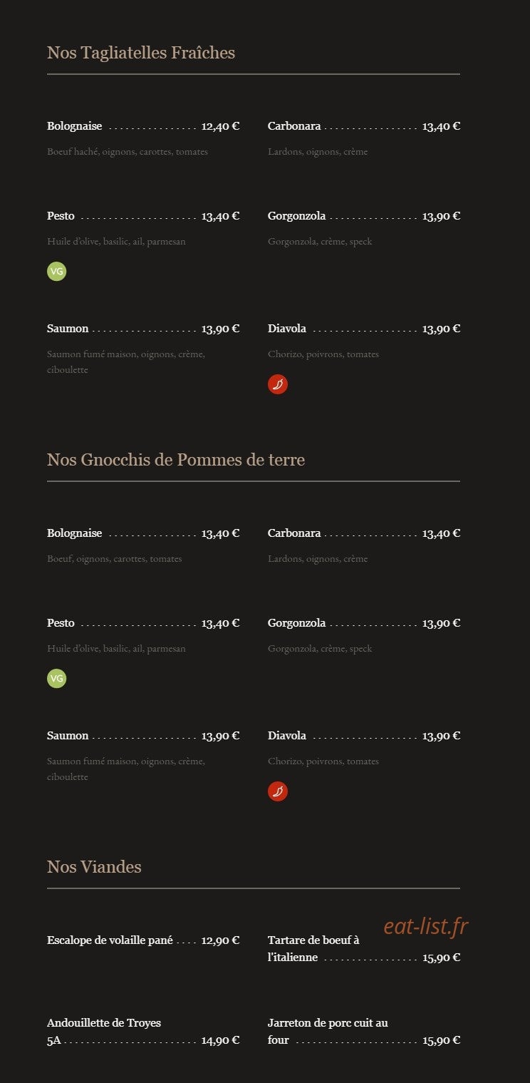 La Piazza — carte page 4