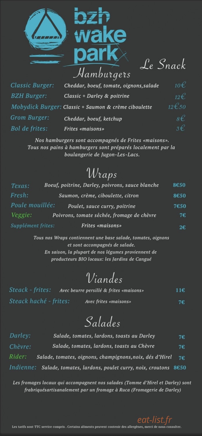 Bzh Wake Park — carte page 1