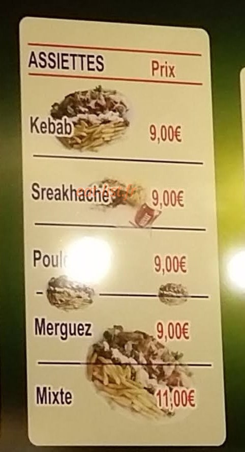 Asya Kebab — carte page 2