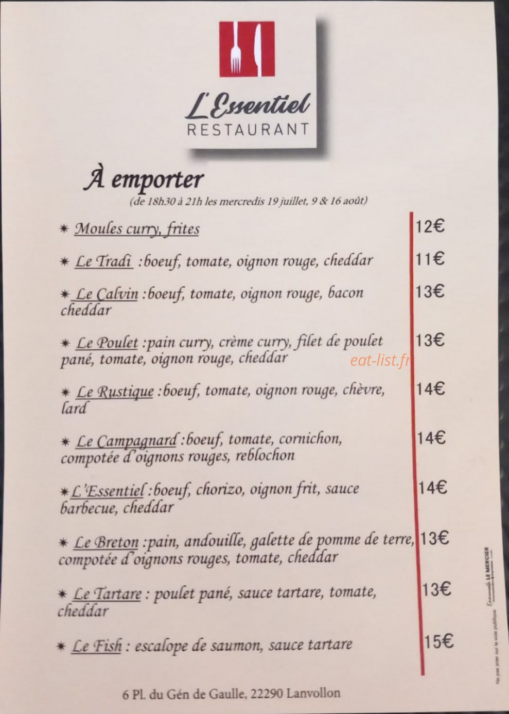 L'Essentiel — carte page 1