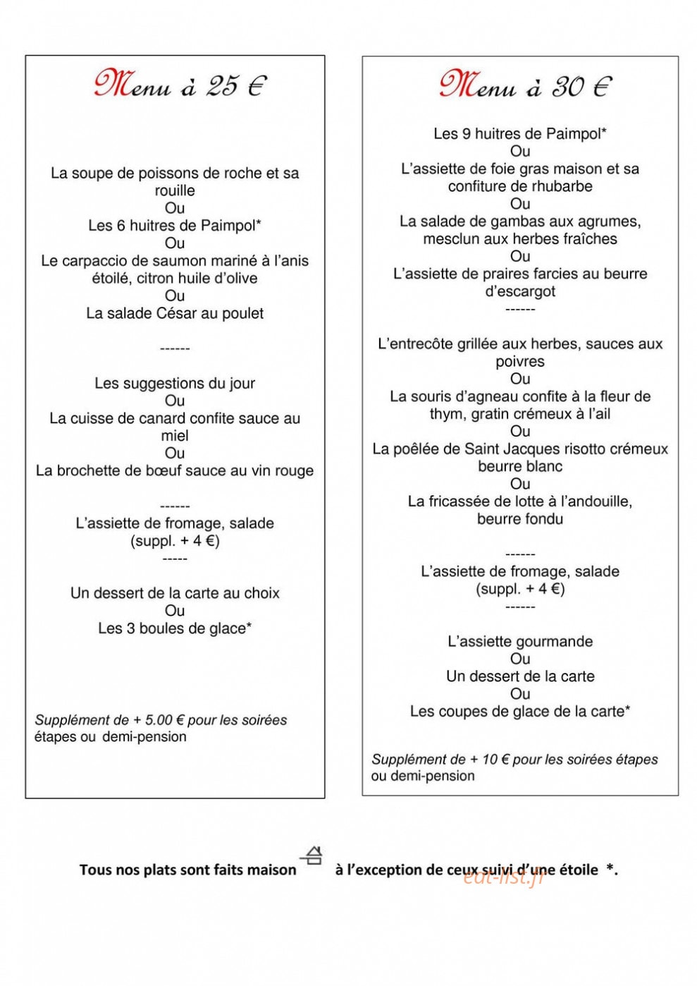 Lucotel — carte page 3