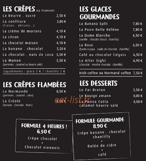 Creperie De La Place — carte page 5