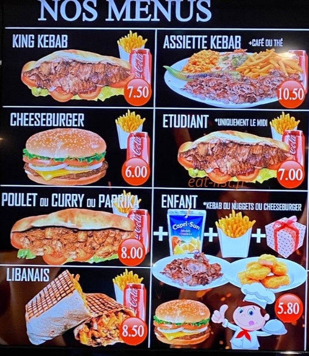 King Kebab — carte page 2