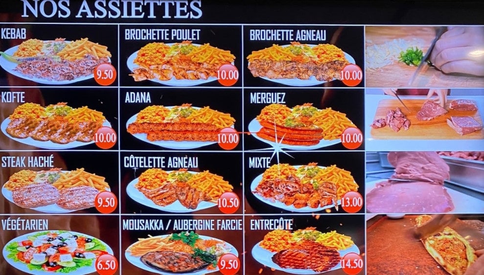 King Kebab — carte page 1