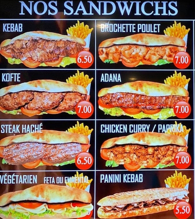 King Kebab — carte page 4