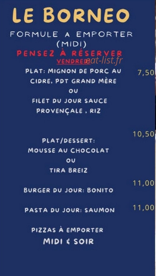 Le Bornéo — carte page 1