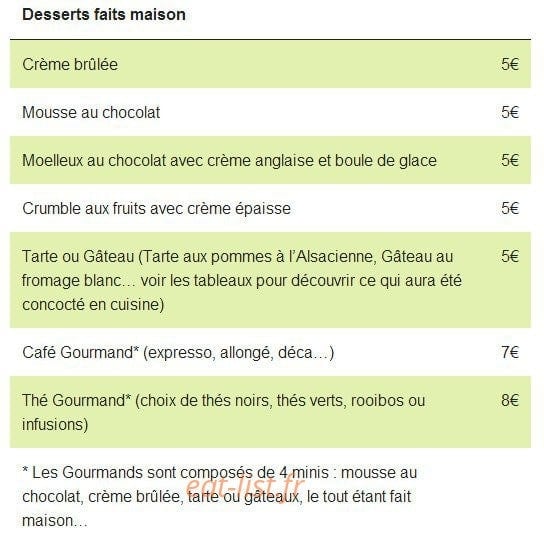 Le Bouche à Oreille — carte page 4