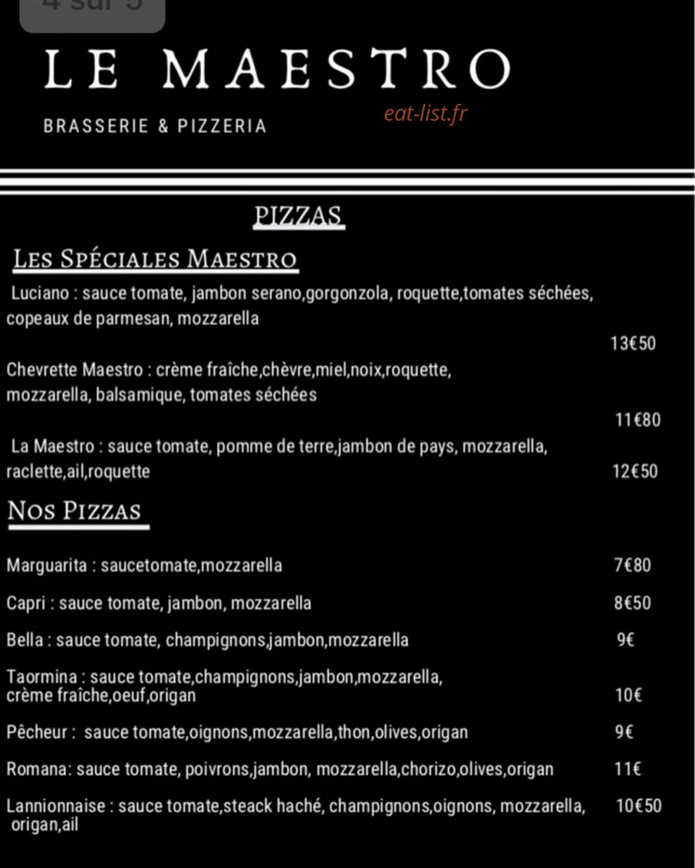 Le Maestro — carte page 2