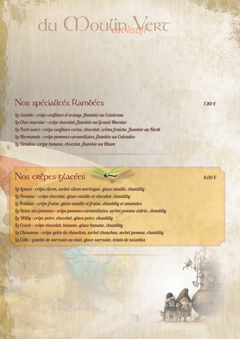 Le Moulin Vert — carte page 14