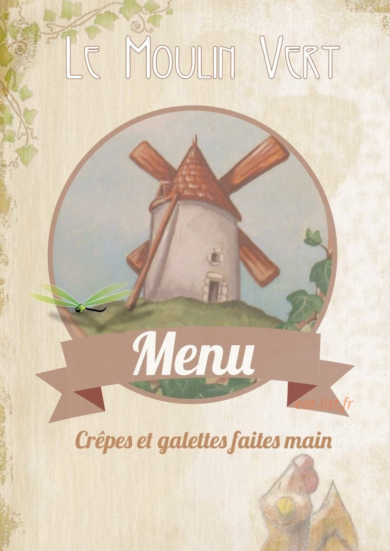 Le Moulin Vert — carte page 1