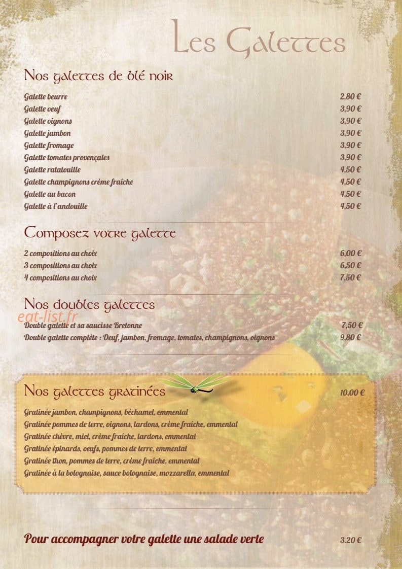 Le Moulin Vert — carte page 9