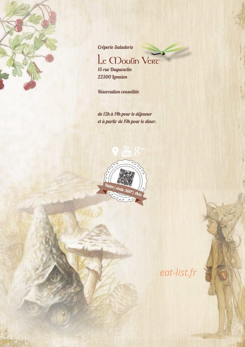 Le Moulin Vert — carte page 19