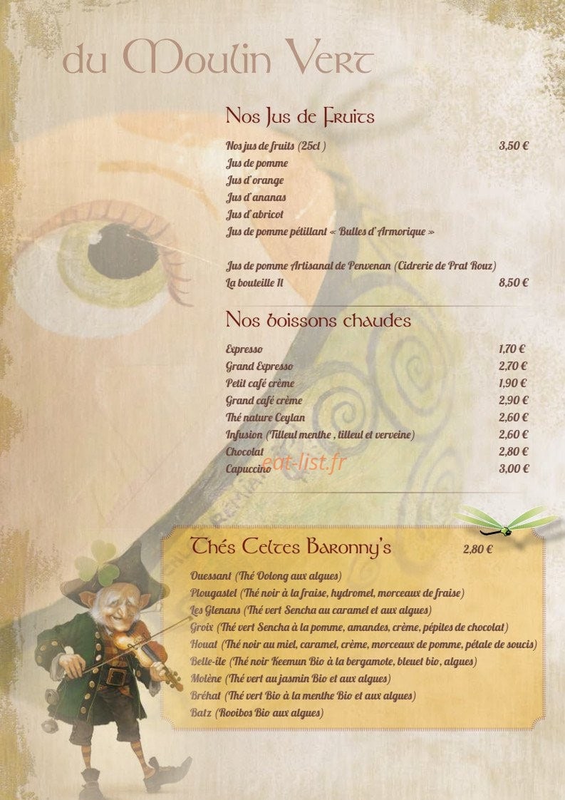 Le Moulin Vert — carte page 6