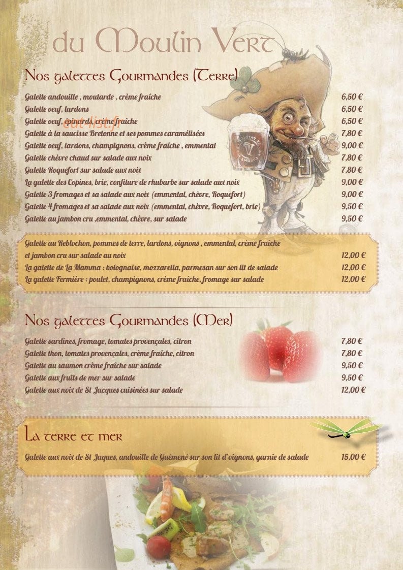 Le Moulin Vert — carte page 10