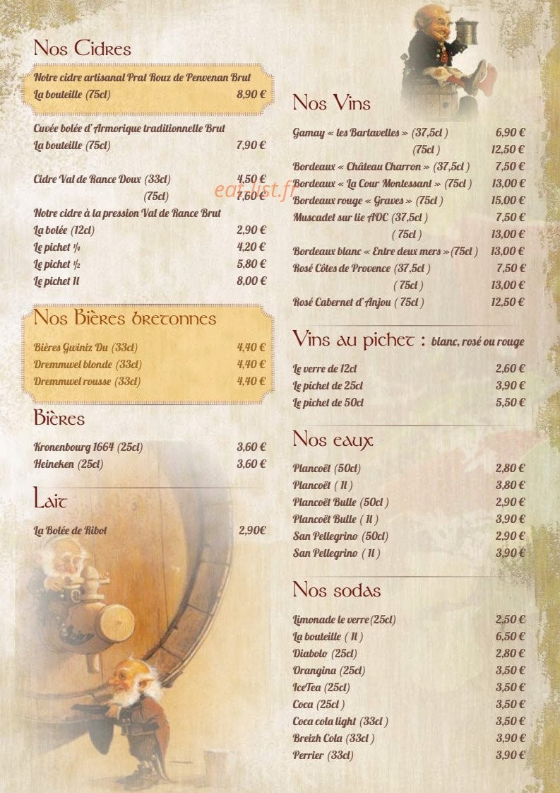Le Moulin Vert — carte page 7