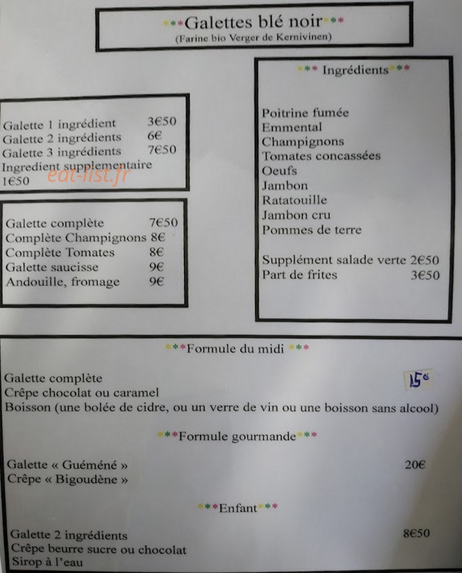 Nom d'une galette! — carte page 1