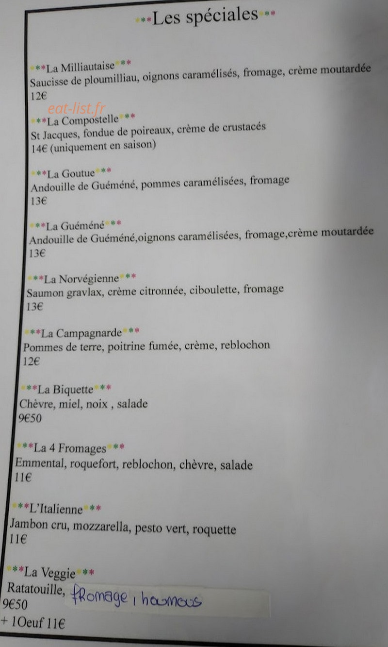 Nom d'une galette! — carte page 2