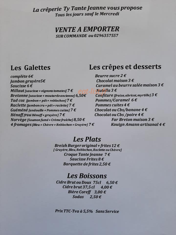 Ty Tante Jeanne — carte page 6