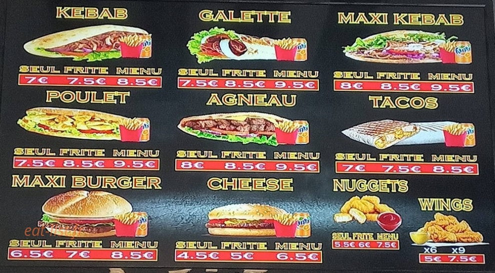 Bodrum Kebab — carte page 4
