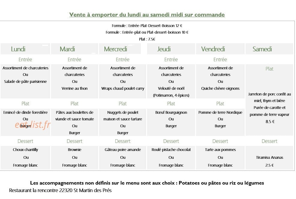 La rencontre — carte page 1