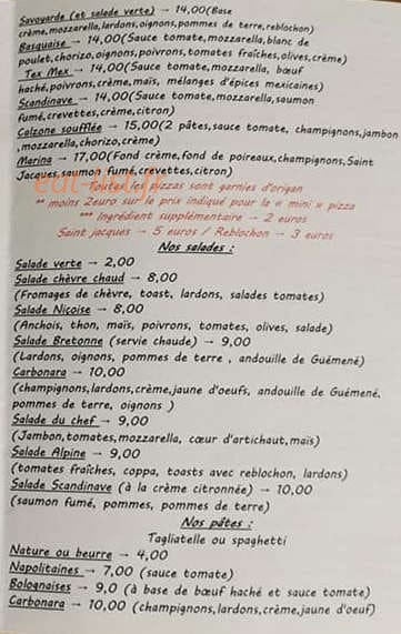 Le cappuccino — carte page 3