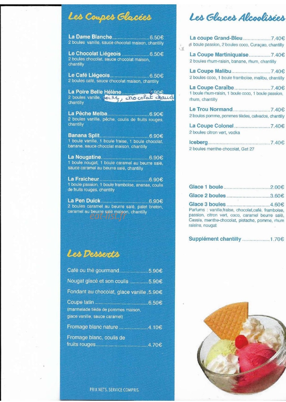 Crêperie des iles — carte page 5