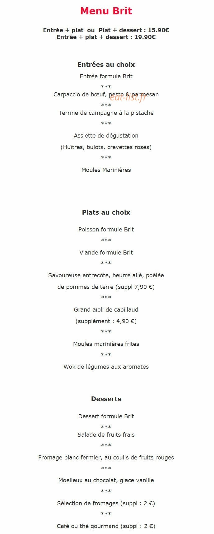 Le Carré Blanc — carte page 3