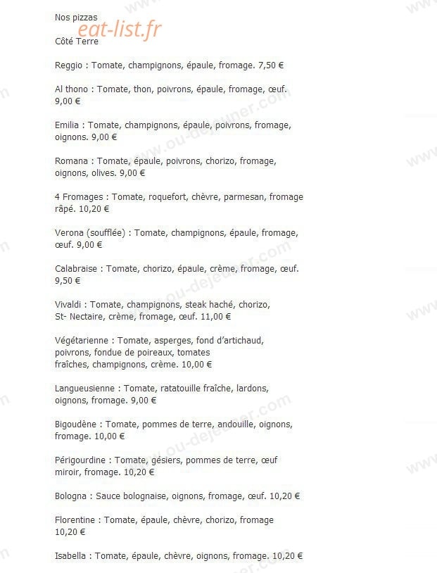 Le lorenzo — carte page 2