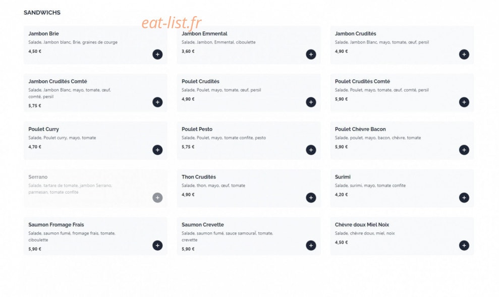 One S — carte page 1