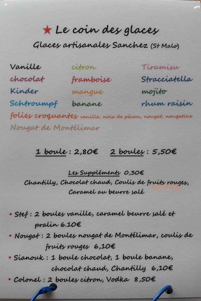 Le coin de la rue — carte page 5