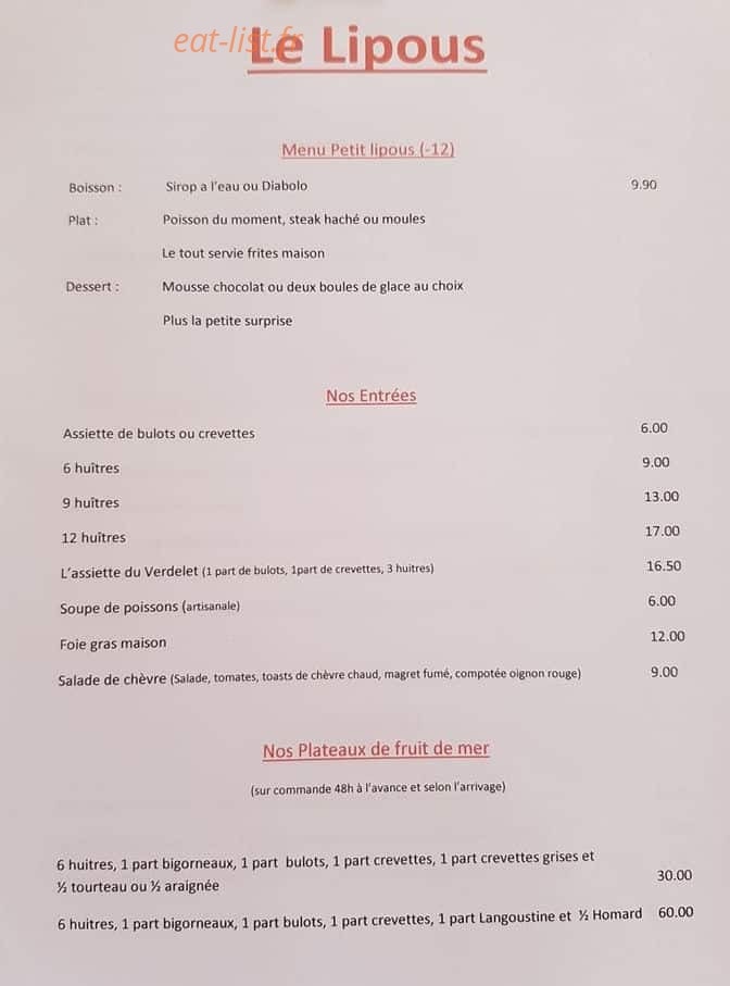 Le Lipous — carte page 1