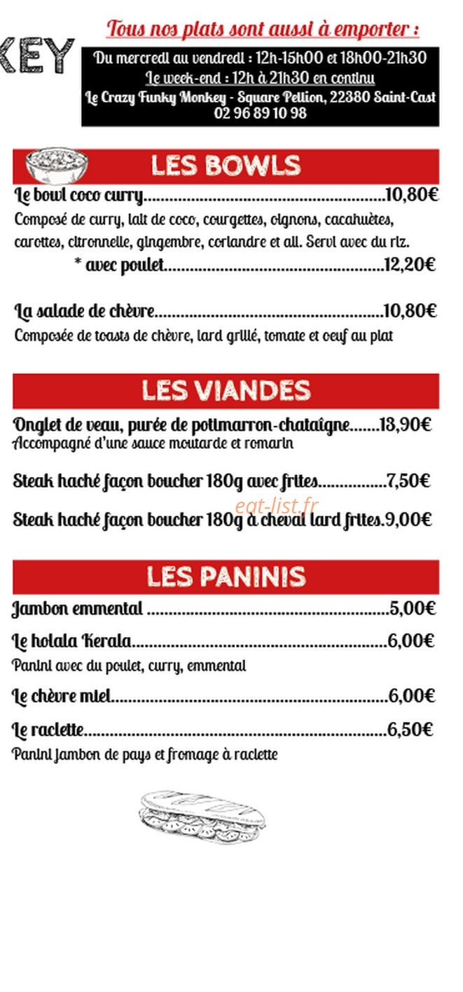 Crazy Funky Monkey — carte page 3