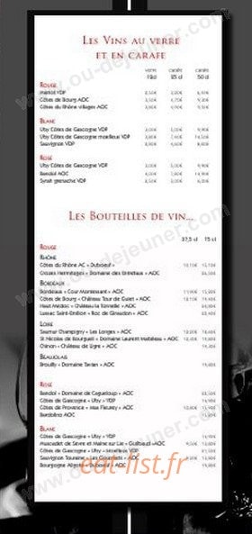 La Grande Brasserie — carte page 6