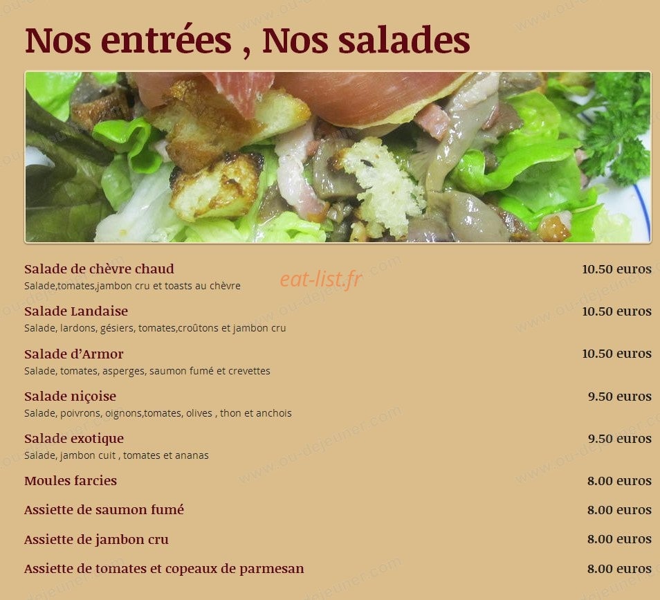 La Pladza — carte page 2