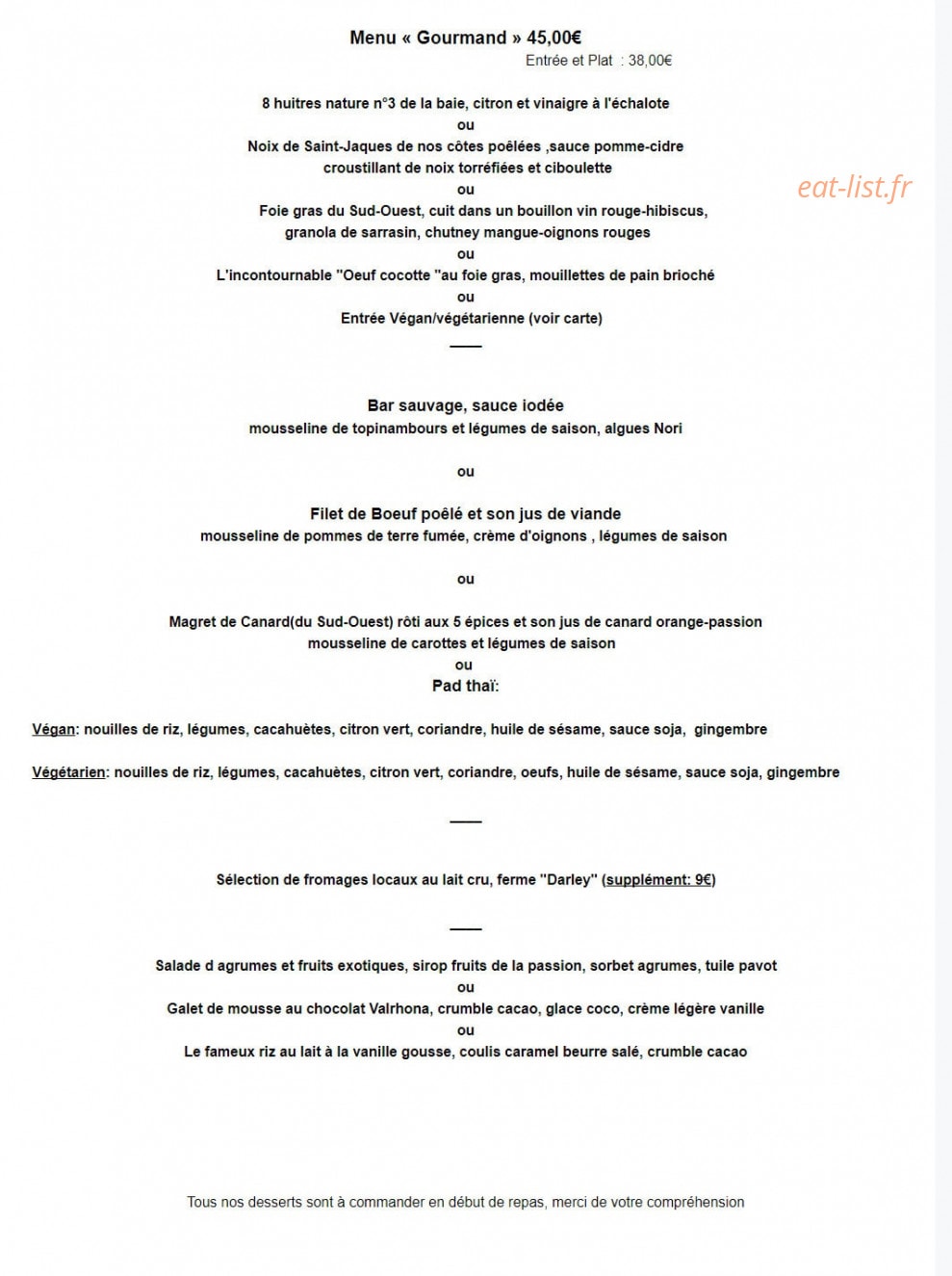 Le Jardin Délice — carte page 3
