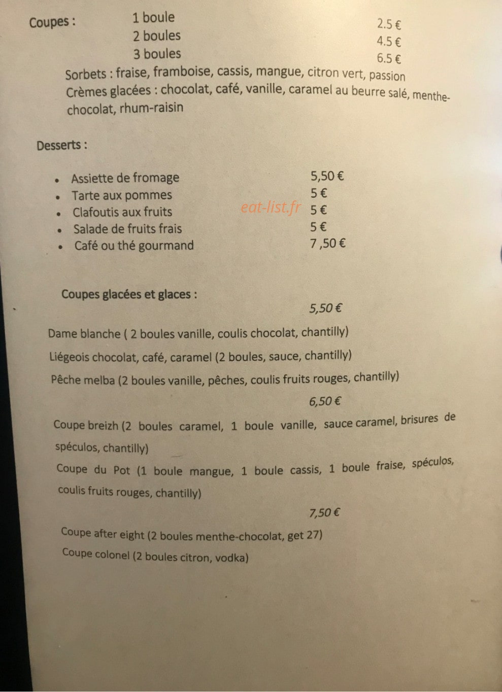 Le Pot — carte page 3
