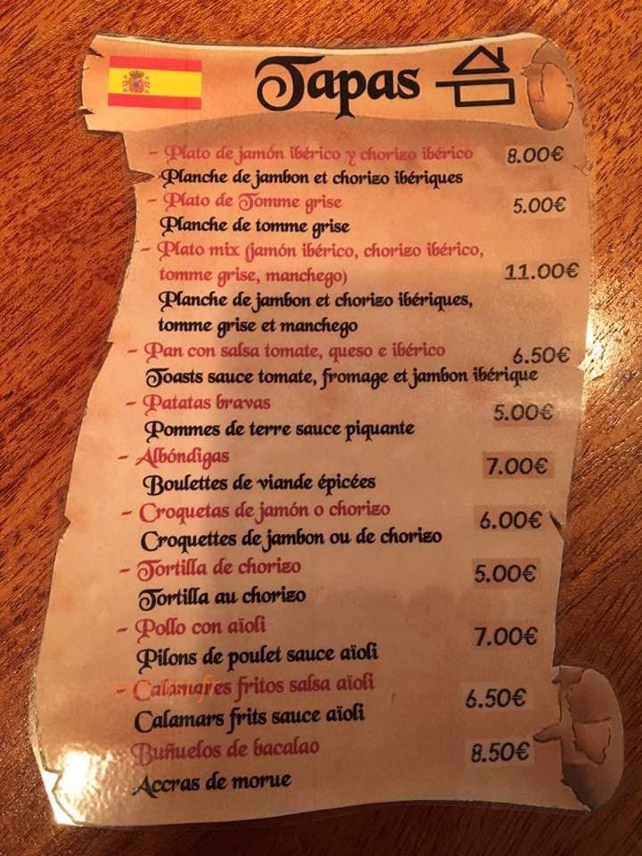 Le Surf — carte page 1