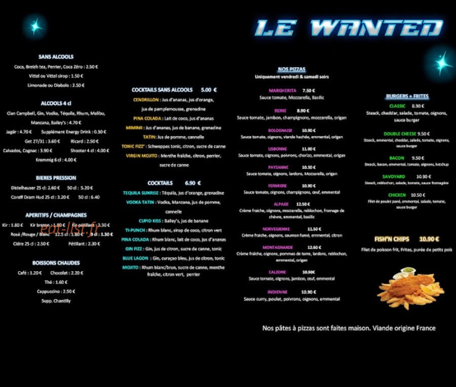 Le Complexe — carte page 1