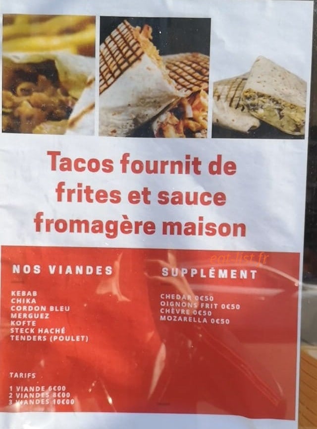 Anatolie Kebab — carte page 1
