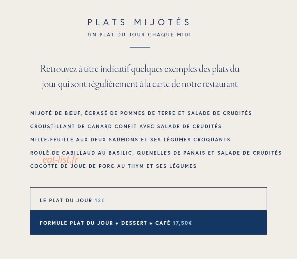 Chez Camille et Margaux — carte page 2