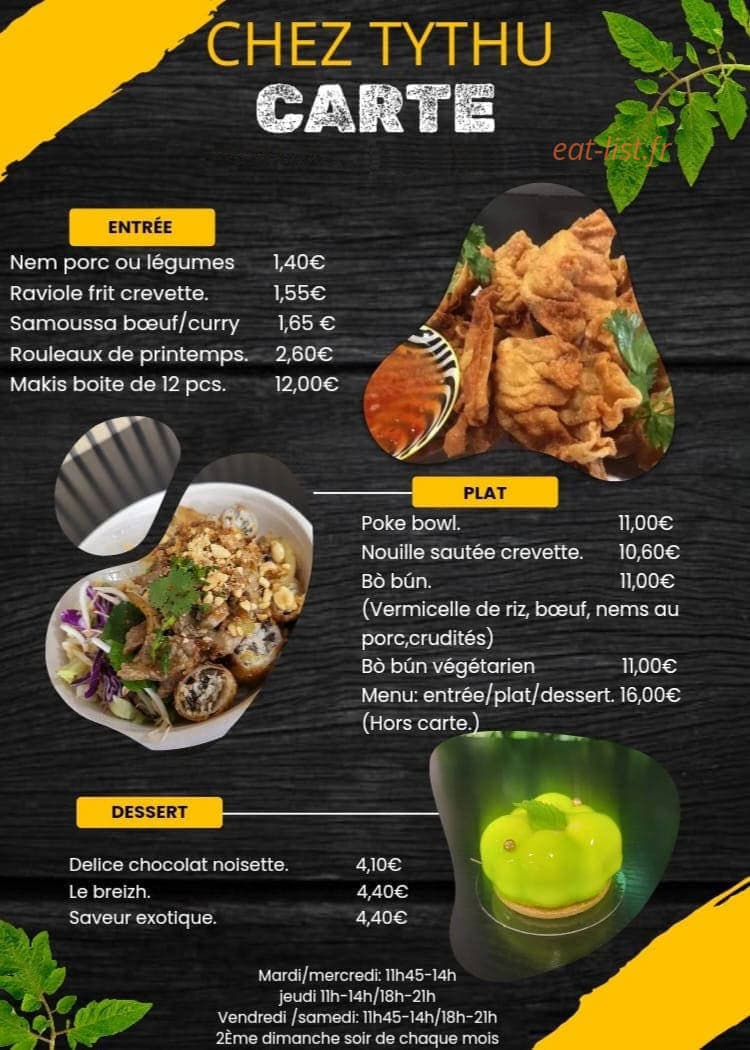 Chez Tythu — carte page 1