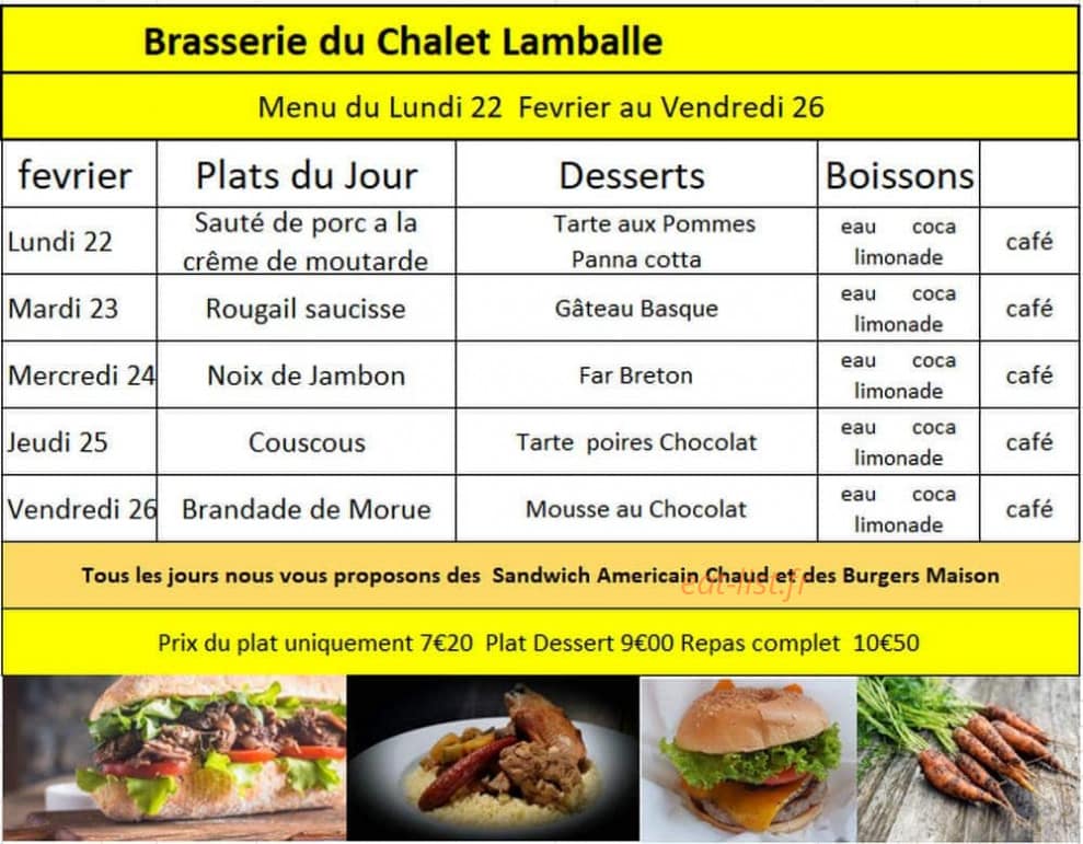 Chalet — carte page 1