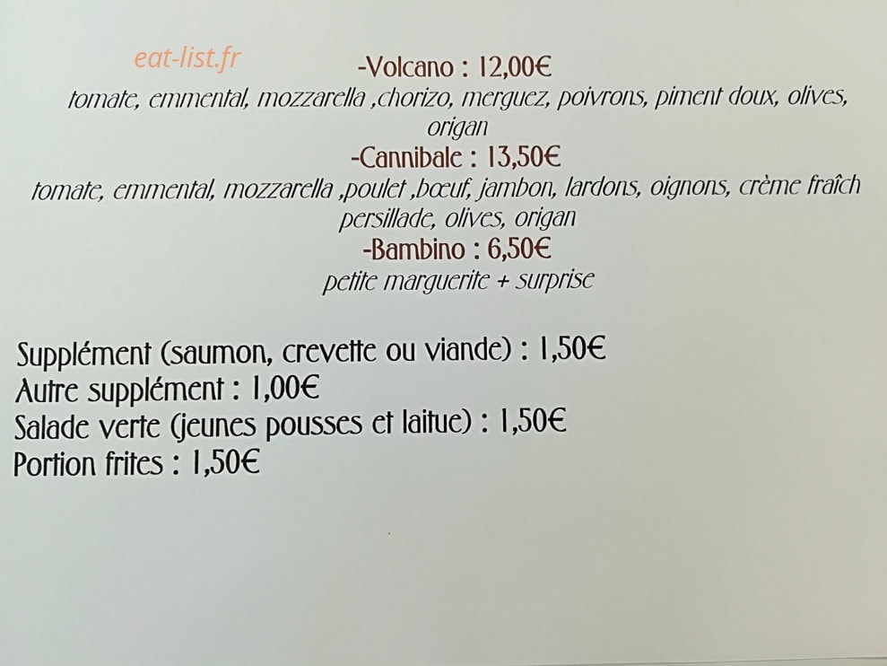 Food house — carte page 4
